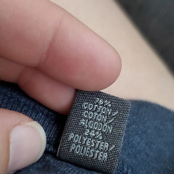 Arrow Mens Polo Pullover XL Navy Blue Gray Long Sleeve - Picture 8 of 8